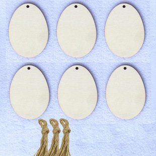 Wooden Easter Day pendant wooden crafts egg rabbit party decoration diy creative egg ornaments