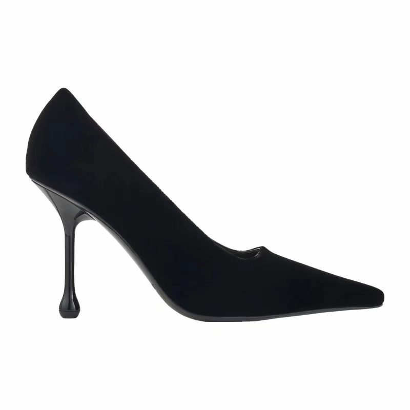 European and American Foreign Trade Fashion Factory Outlet Fine High-Heeled Pointed-Toe Comfortable Shallow-Mouthed Large Size 35-45 Single Shoes European and American Foreign Trade Fashion Factory Outlet Fine High-Heeled Pointed-Toe Comfortable Shallow-Mouthed Large Size 35-45 Single Shoes