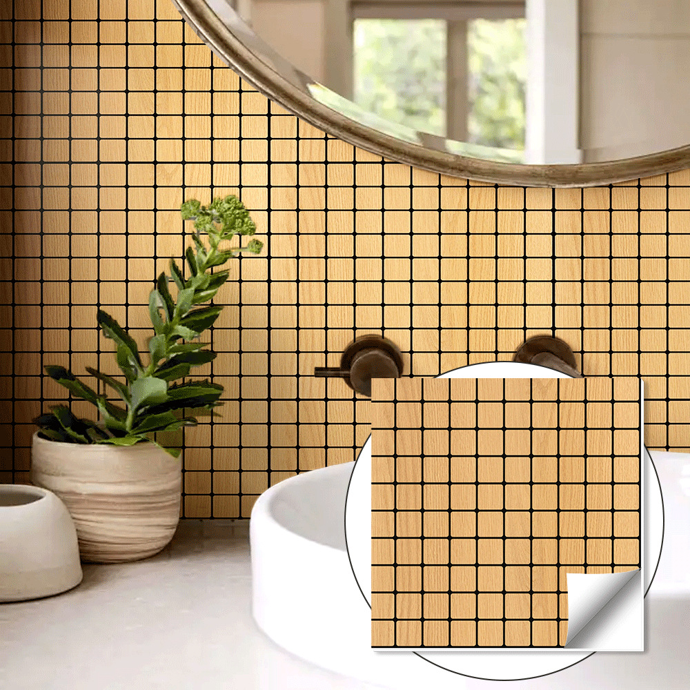 self-adhesive retro mosaic for bedroom
