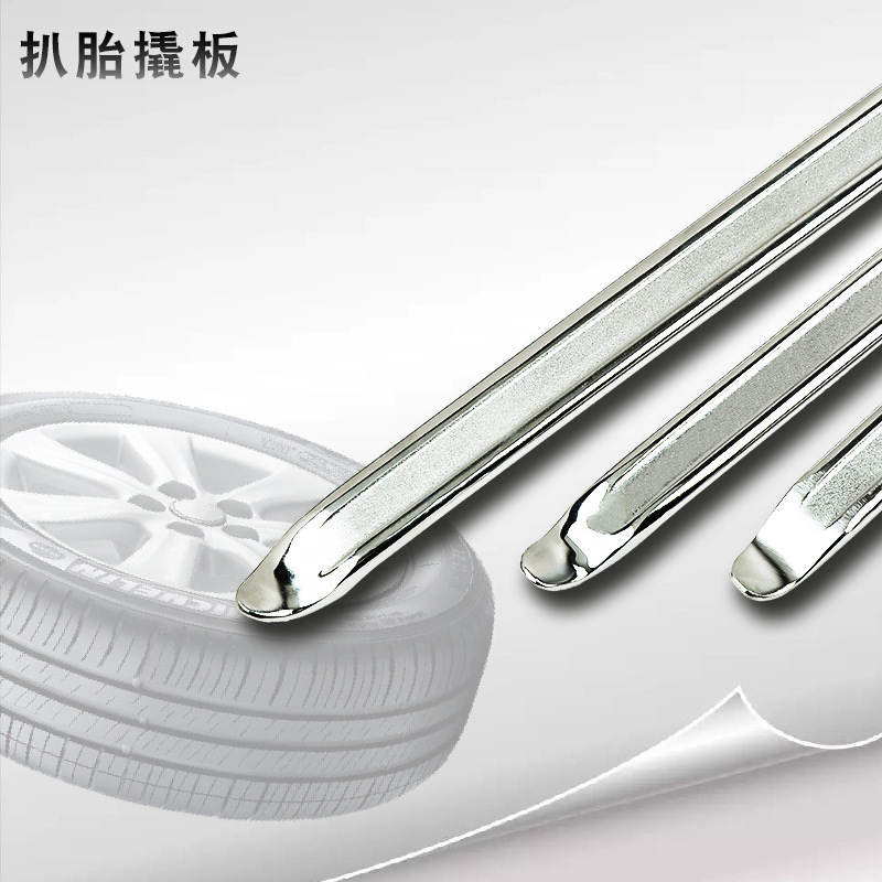 InBev tire lever car tire repair tool mirror double-headed flat 40 chrome crowbar Linyi crowbar flat crowbar