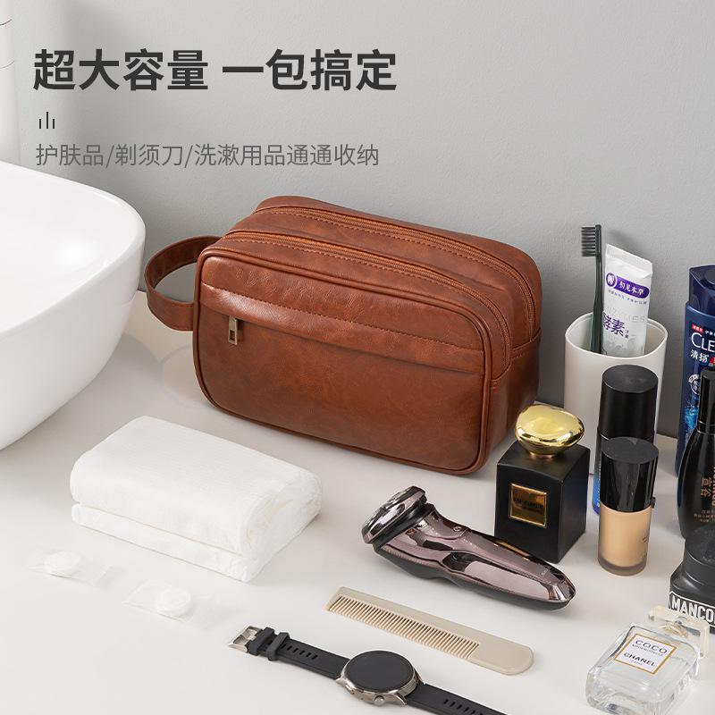 Nueva bolsa de cosméticos de viaje transfronteriza, bolsa de almacenamiento de alta calidad de gran capacidad, bolsa de lavado portátil impermeable multifuncional para hombres