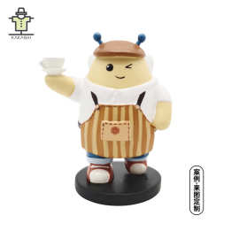 树脂公仔定 制盲盒企业吉祥物定 做工艺品摆件搪胶注塑pvc软胶