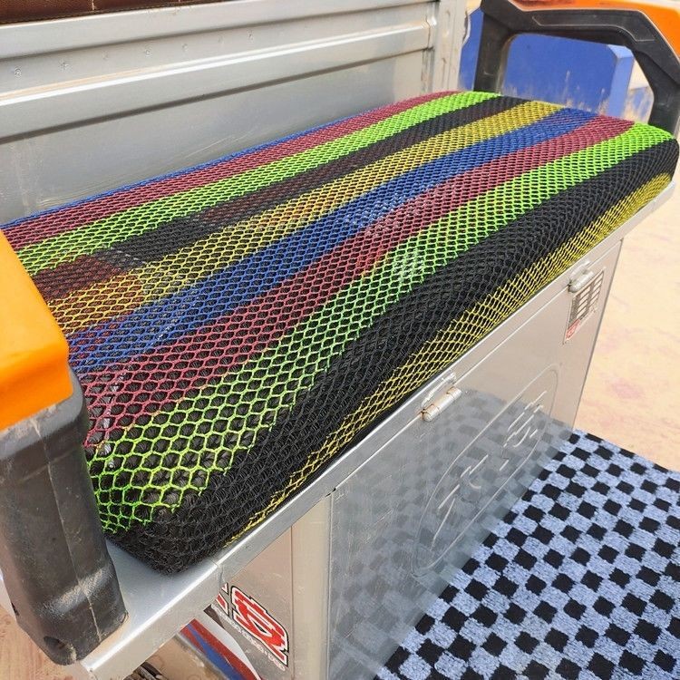 Electric tricycle seat cushion cover four seasons universal double-layer thickened sunscreen breathable pull goods battery car heat insulation seat cushion cover