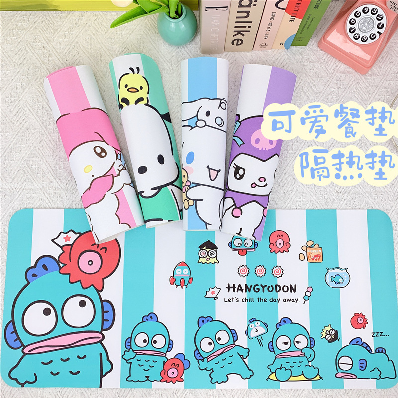 小丑鱼电脑办公桌垫子儿童吃饭防油防污卡通餐垫隔热垫可爱桌布
