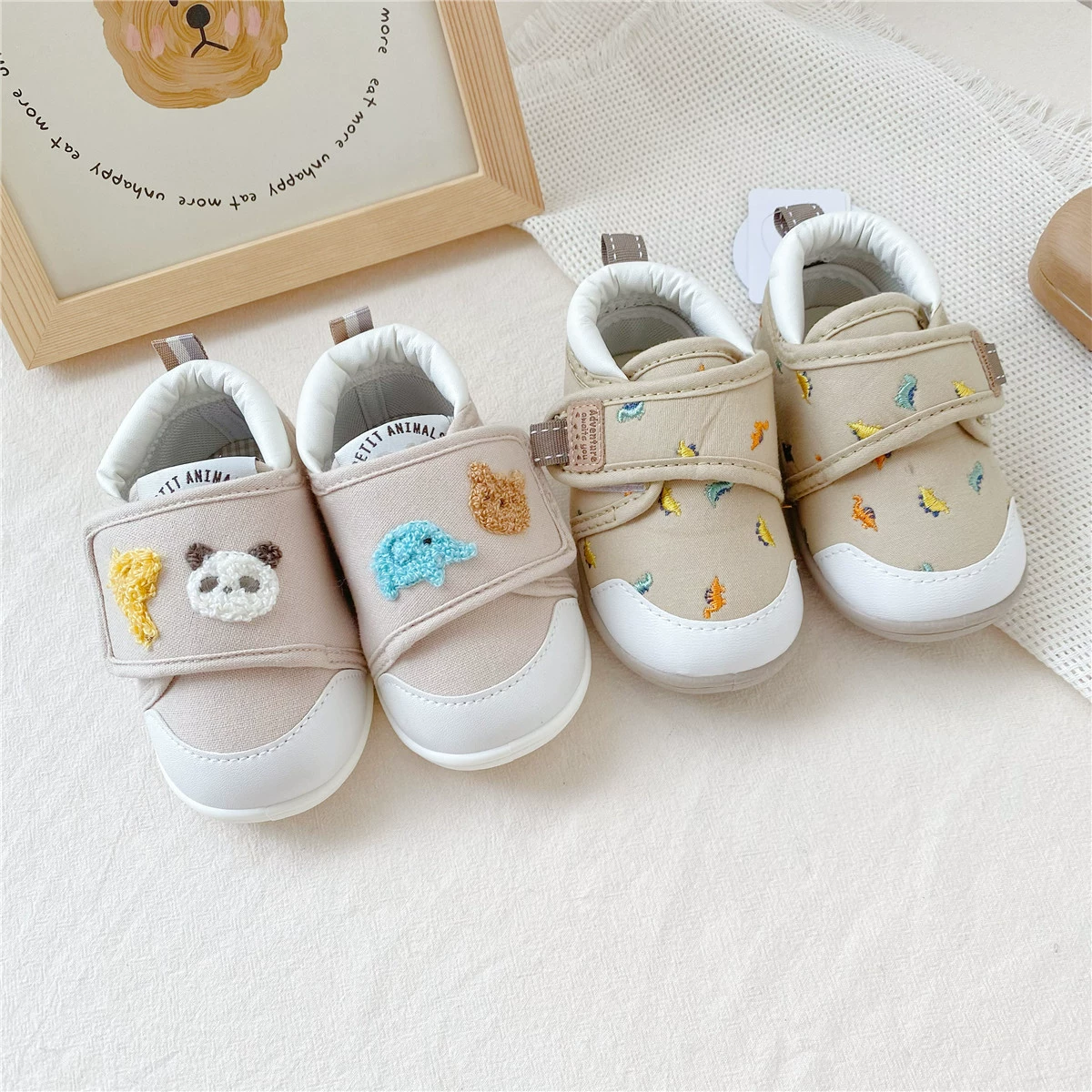 Newautumn день рождения один новый город день рождения мультфильм детская пошаговая обувь мягкая подошва обувь для мужчин и женщин детская обувь