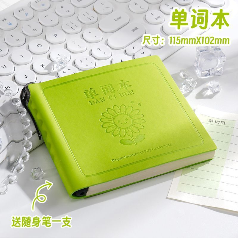 英语单词本随身携带口袋本a7小本子方形皮面笔记本随手记背单词记|undefined