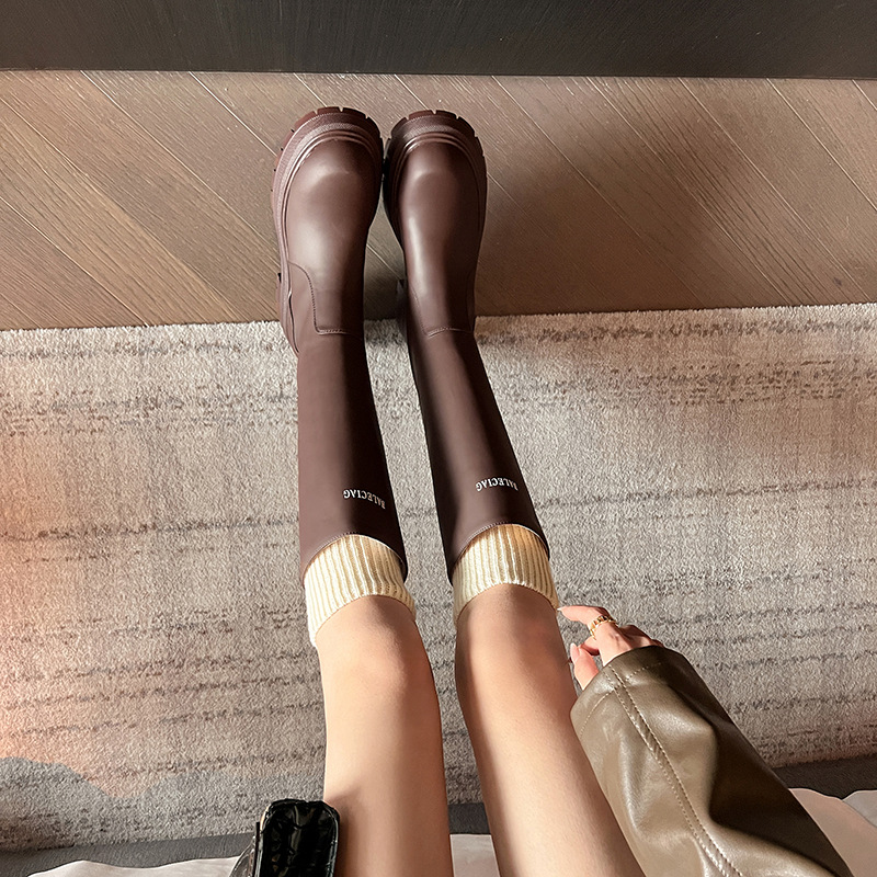 다크 브라운 큰 튜브 싱글