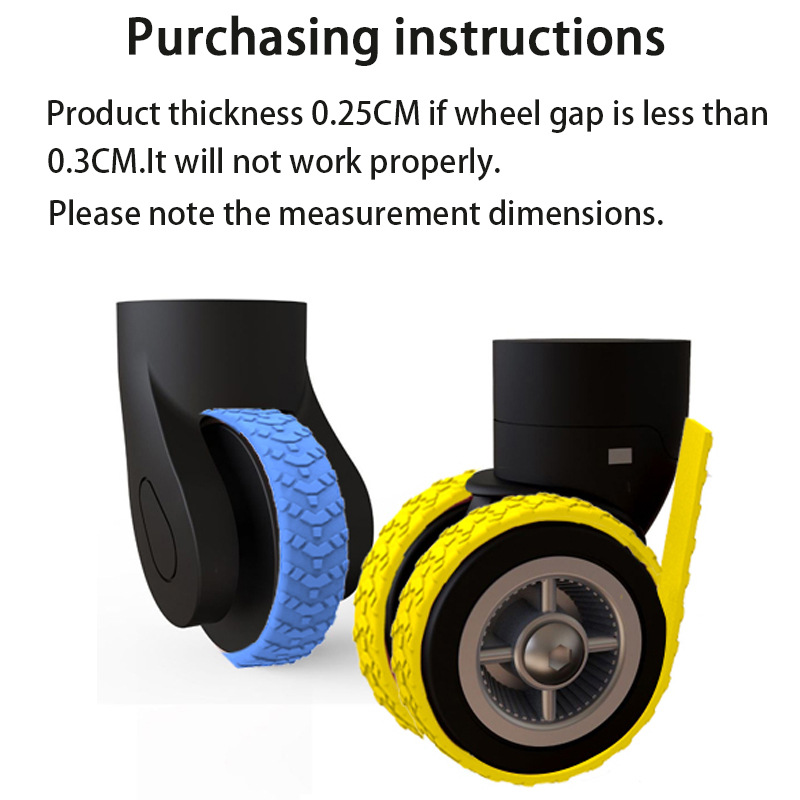 国境を越えた新型は、スーツケースのキャスターカバーを裁断することができます。