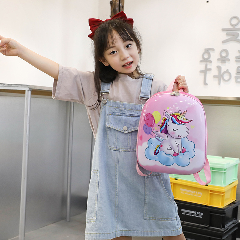 Bolsa de escuela preescolar mochila de jardín de infantes de comercio exterior 2-6 años de edad de clase media y pequeña princesa de dibujos animados Ultraman mochila de cáscara de huevo