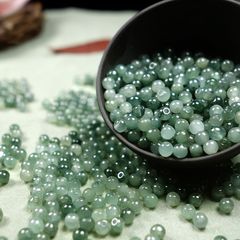 天然本物の翡翠ルースビーズ卸売フローティングクォーツ岩翡翠 diy 手作り素材ブレスレットビーズジュエリーアクセサリー
