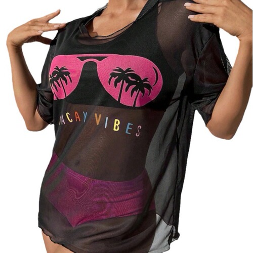 2024 European and American Style New Three-Piece Printed Swimsuit for Women: High-Waisted Fixed-Board Cross-Border Bikini Set with Cover-Up