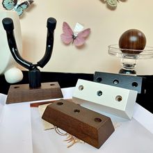 吉他挂钩木底座民谣古典贝斯电吉他尤克里里通用墙上实木工艺