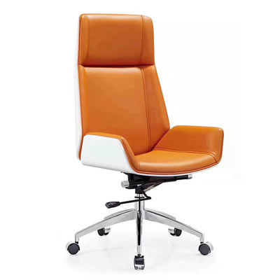高背欢乐颂北欧简约总裁烤漆会议椅老板椅高背可升降旋转椅办公椅