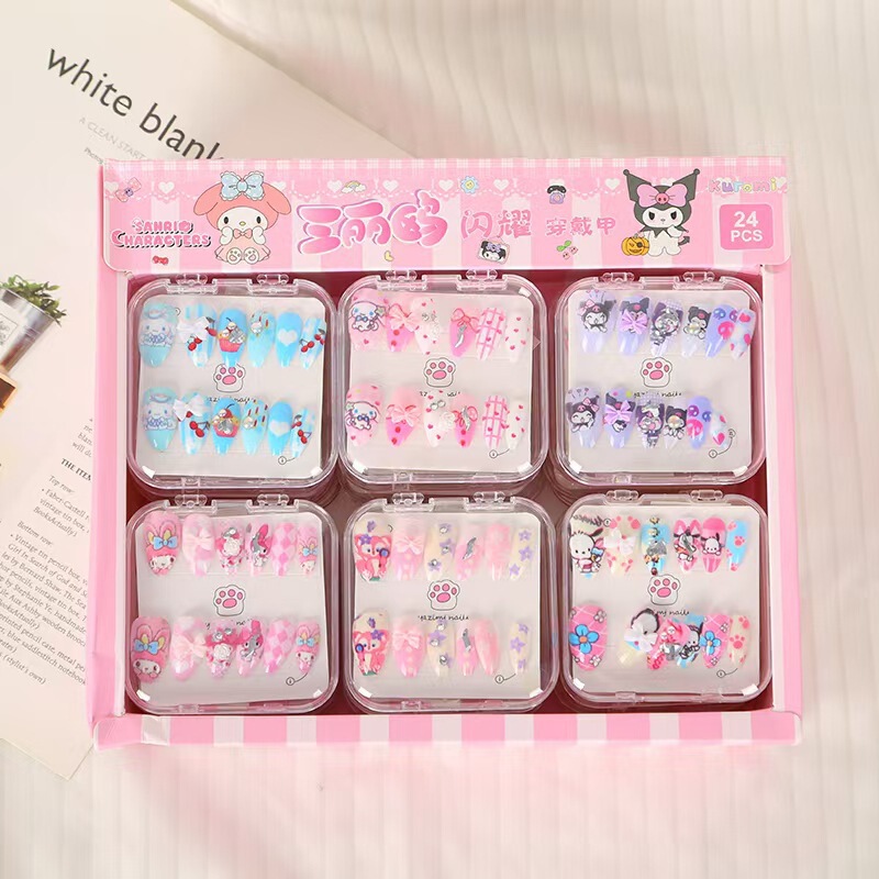 Cartoon Nail Art Stickers Sanrio Wearable Nails Wholesale Cute Style Nail Art Stickers Girls Wearable Nails Cartoon Nail Art Stickers Sanrio Wearable Nails Wholesale Cute Style Nail Art Stickers Girls Wearable Nails