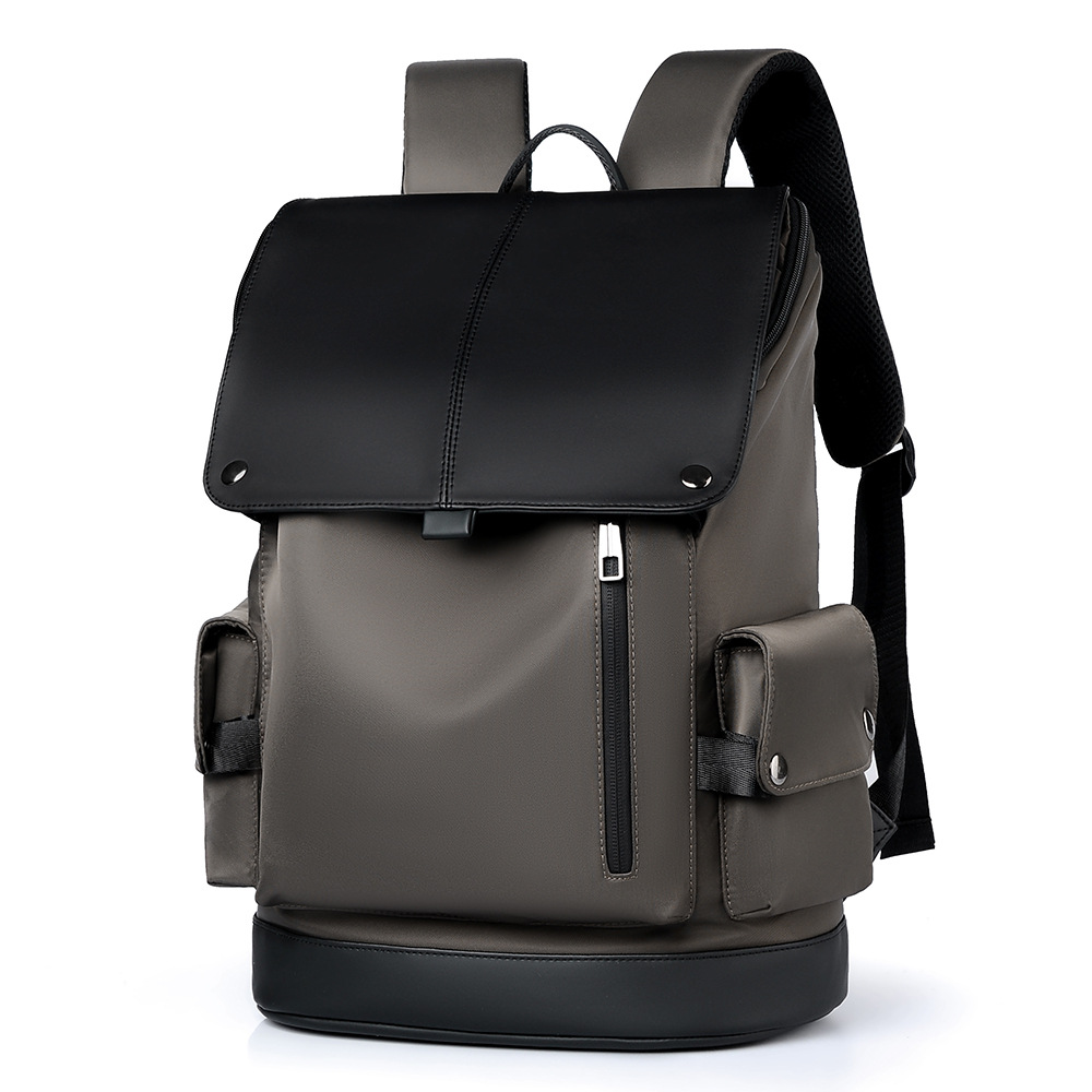 New Cross-border Business Backpack For Men, Functional Work Bag, Trendy PU Leather Large-capacity Travel Laptop Bag_voghion.com