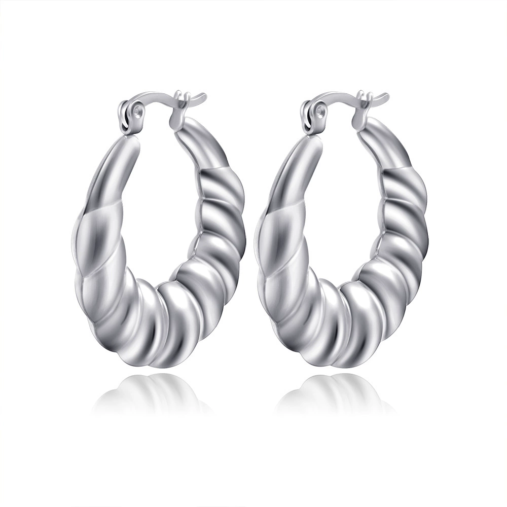 Серьги из нержавеющей стали, европейский стиль, 18 К, оптовая продажа