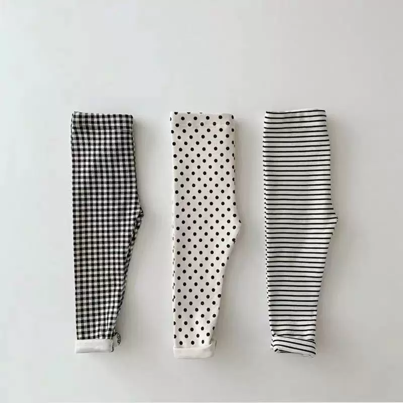 Бренд осенняя детская клетчатая leggins/leggings?