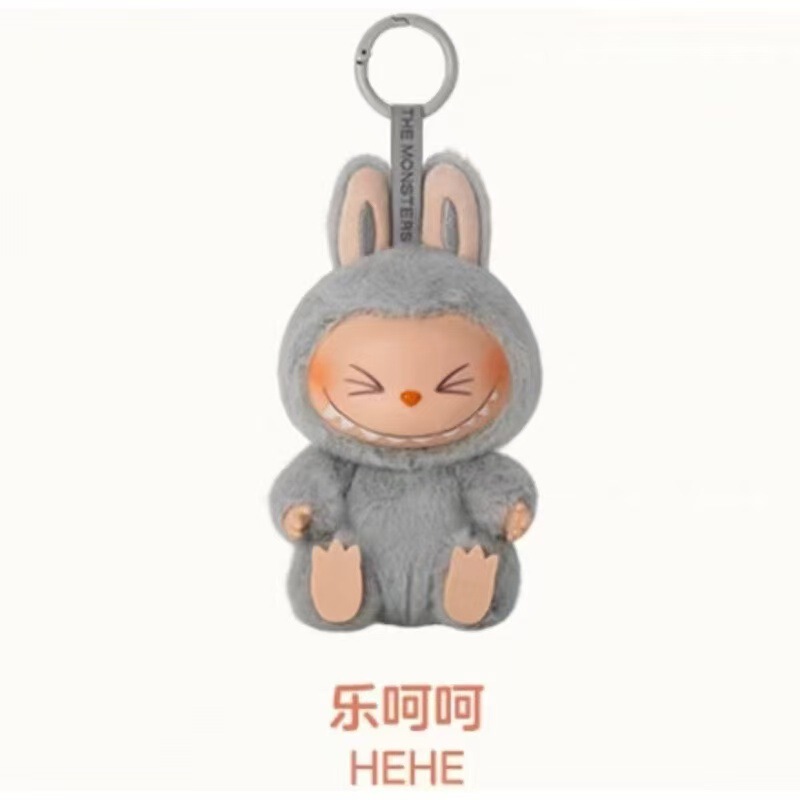 泡泡玛特拉布布二代公仔Labubu坐姿派对搪胶玩具二代公仔盲盒|undefined