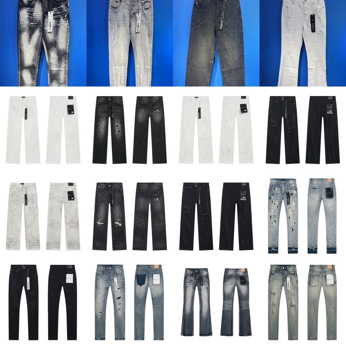 Summer New Black Jeans, Summer Bell-Bottom Pants, High-Waisted Nine-Point Slimming Elastic Slightly Flared Men's Straight Pants for Small Feet