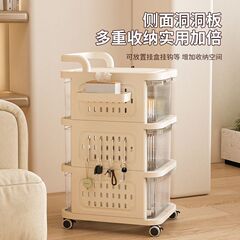 抽屉式家用桌下零食玩具储物柜收纳柜移动分层小推车免安装置物架