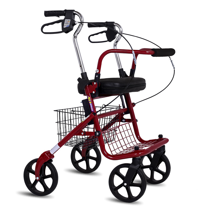 老人のショッピングカートの手は軽くて高齢者の車の手押し車に乗ることができます。