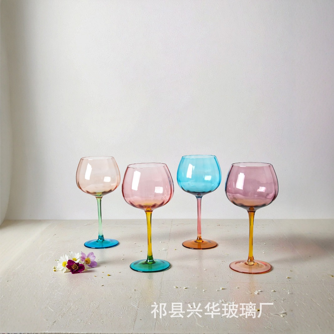 Creative glass wineglass