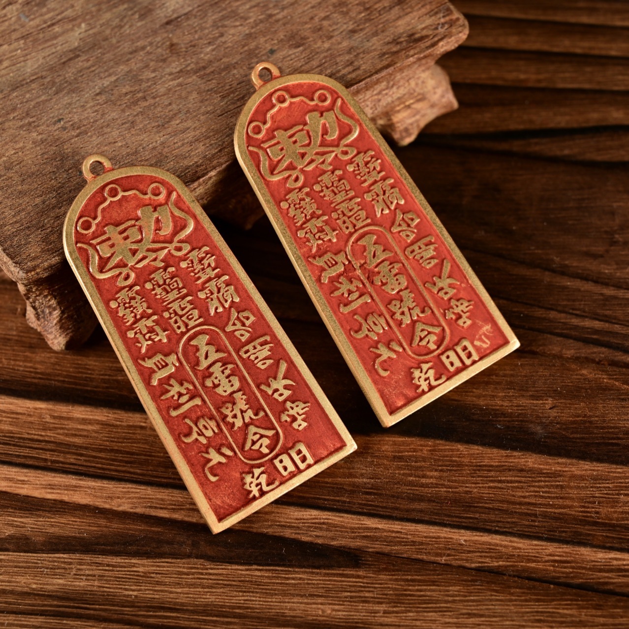 仿古朱砂五雷号令牌吊坠道家工艺品铜吊牌平安挂件钥匙扣铜牌批发-阿里巴巴