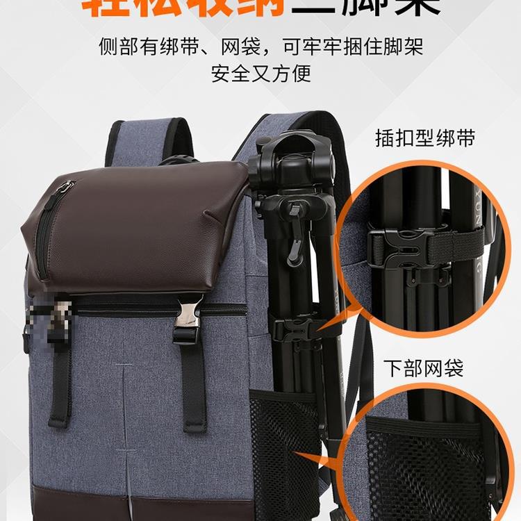 다기능 캐논 니콘 SLR 대용량 야외 카메라 가방 측면에 적합 배낭 남자