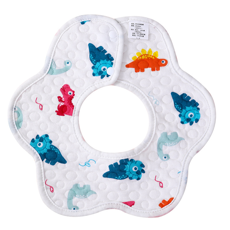 Babero del bebé babero recién nacido puro algodón impermeable escupir babero masculino y femenino bebé 360 grados giratorio