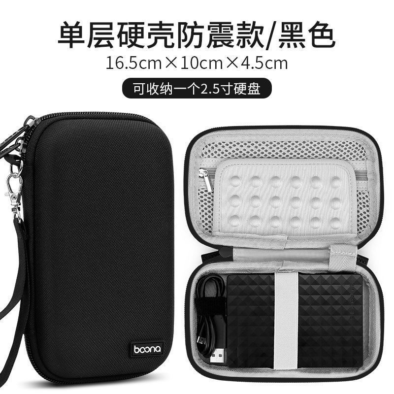 Single-layer hard shell version-black [with shock-proof pad]