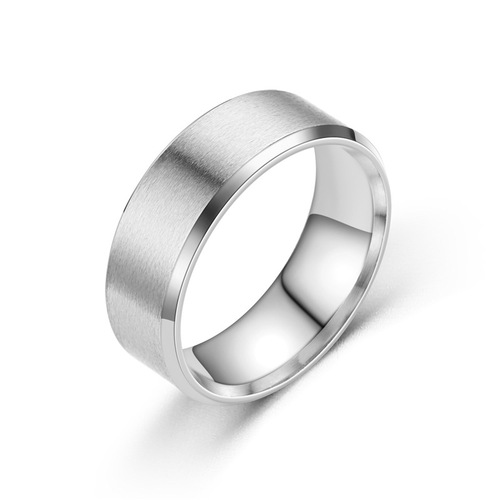 Daihao stainless steel matte ring simple glossy stainless steel men Yiwu small jewelry wholesale