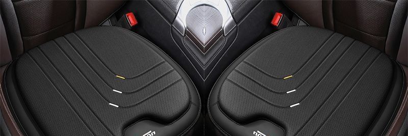 Summer rear seat luxury car seat cushion, breathable leather, ventilated, suitable for all seasons, three-piece set, single piece