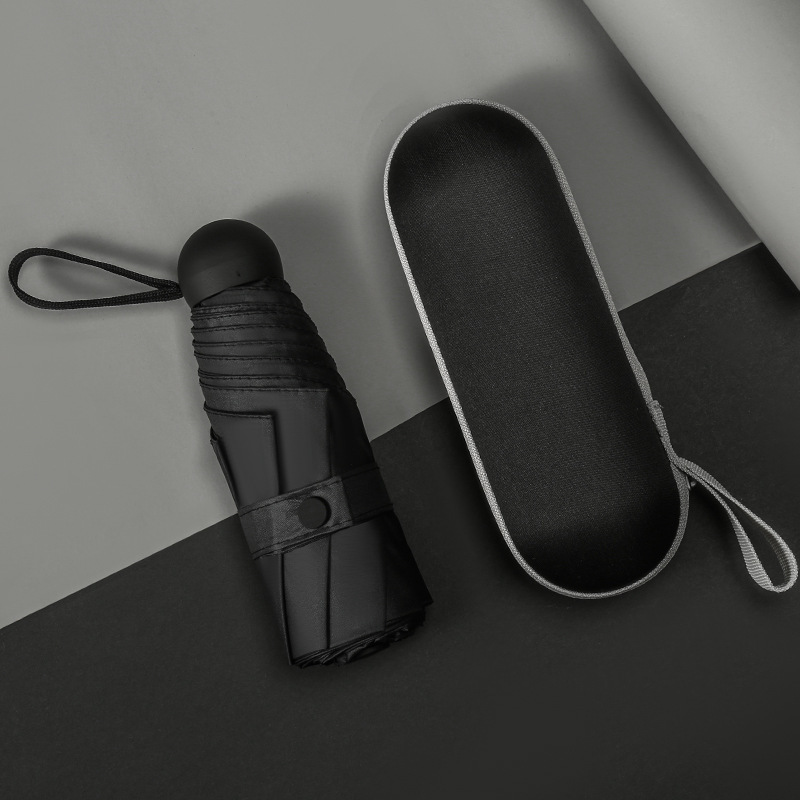 Mini bolsillo cápsula paraguas pequeño vinil fresco paraguas solar sol sol y lluvia doble uso paraguas publicidad paraguas