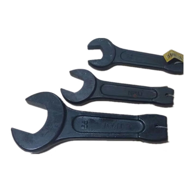 正品 deli得力DL32370敲击呆扳手70mm(黑)(把) 高碳钢梅花扳手