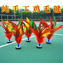 毽子成人儿童小学生比赛专用耐踢键子踢毽子鸡毛键子毽球大花毽子