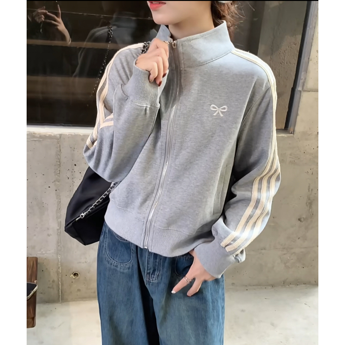 美式复古棒球服短外套女秋2025新款今年流行运动卫衣夹克上衣|undefined