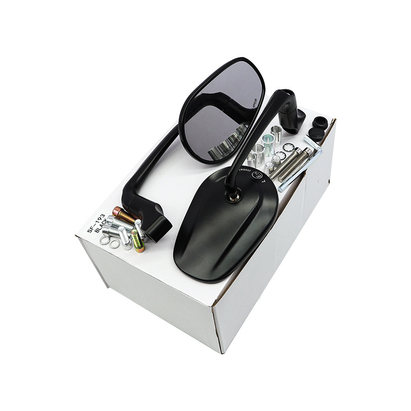 Moxin modified motorcycle rearview mirror universal hand mirror dual-purpose retro oval scooter large field of view mirror