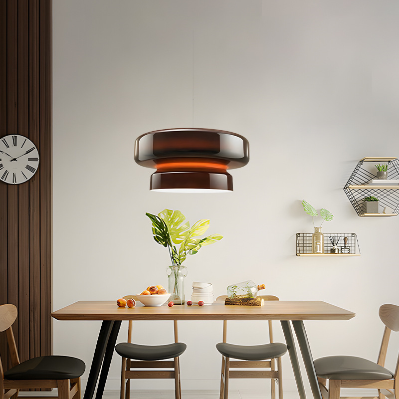 Lámpara colgante artística de vidrio estilo posmoderno