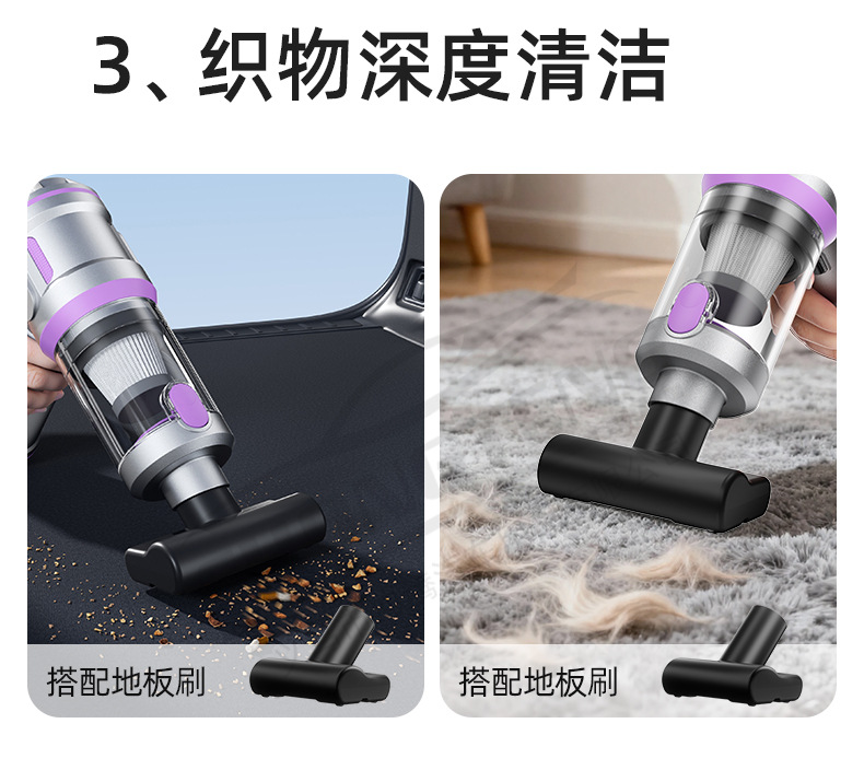 [Premium Selection] Car Vacuum Cleaner Handheld Small Wireless Dual-Use Blowing and Vacuuming Machine with Super Strong Suction for Car and Home Use