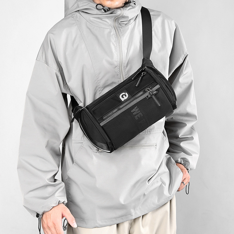 WEPOWER marca de moda de los hombres bolsa de pecho impermeable ocasional multi-Bolsillo de gran capacidad de hombro bolsa de mensajero al aire libre bolsa de pecho