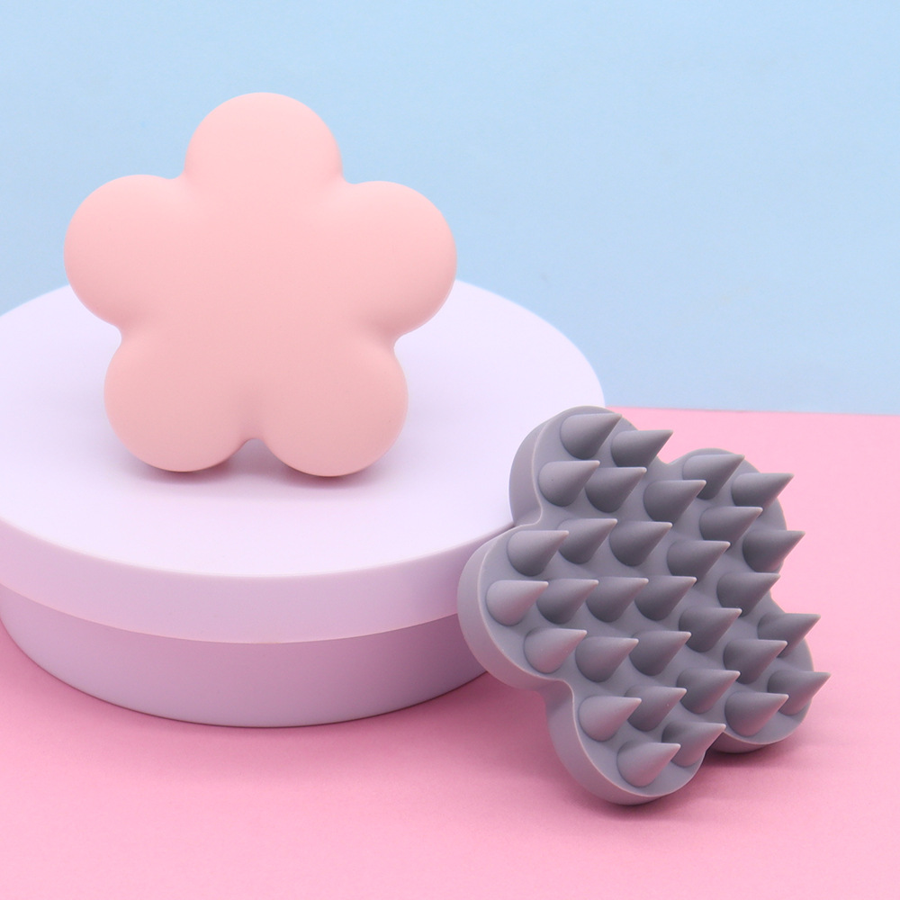 Productos de limpieza para mascotas transfronterizos Baño de perros Baño de gatos Cepillo de baño de silicona suave de doble uso húmedo y seco Cepillo para mascotas