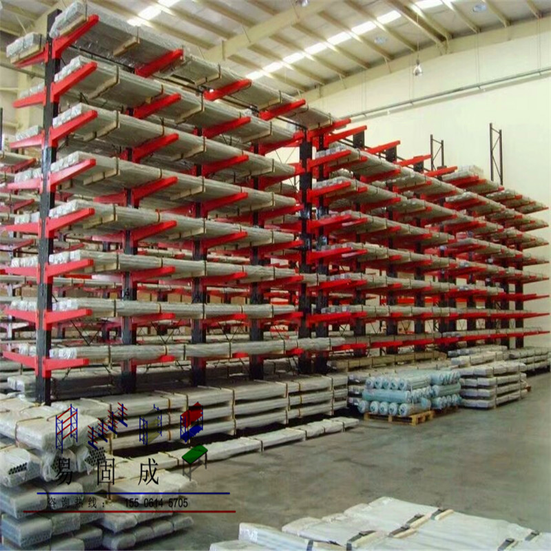铝材专用托臂货架 环形物料货架方管专用货架 管材式重型悬臂货架
