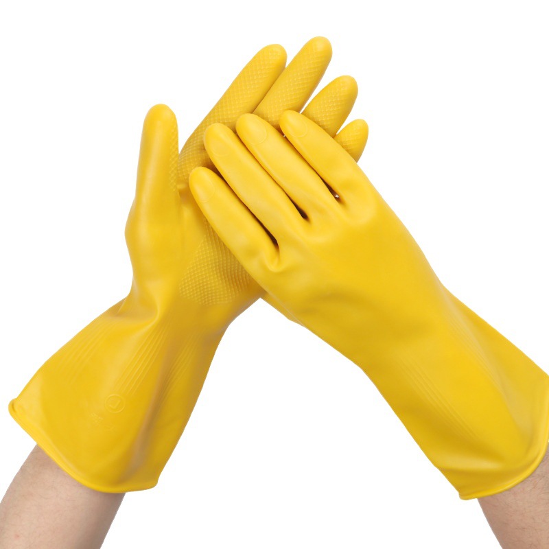 Nanyang guantes de látex al por mayor resistente al desgaste de protección de invierno de cocina lavavajillas hogar impermeable carne tendón guantes domésticos fabricante