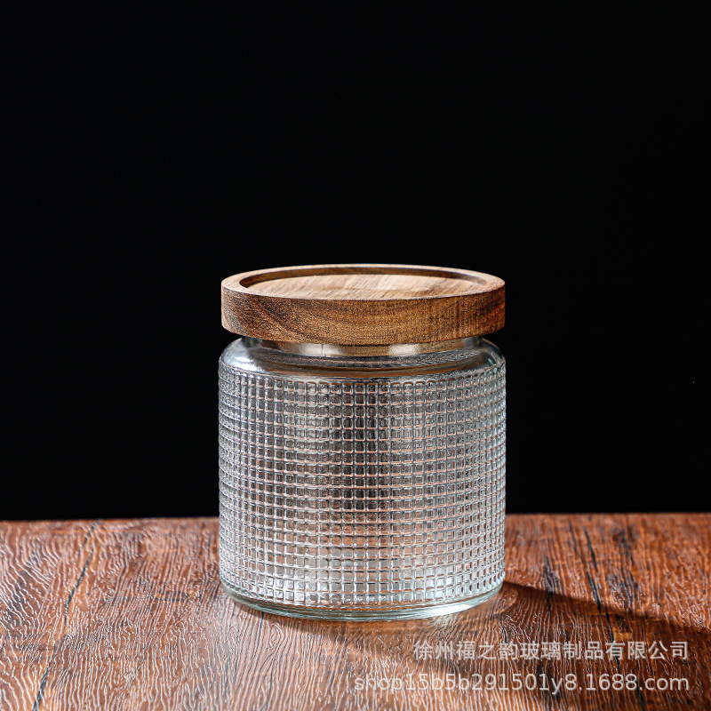 Nuevo relieve Begonia flor de vidrio sellado lata de almacenamiento de dulces snack frutas secas frasco almacenamiento lata de almacenamiento