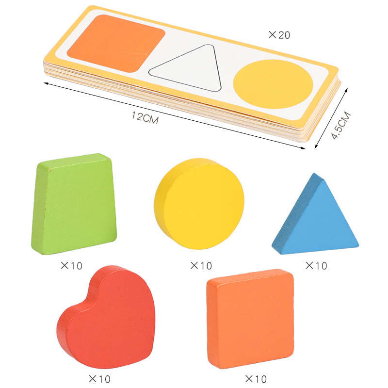Juguetes para niños de madera de forma emparejada aritmética rompecabezas matemáticas tarjetas emparejadas enseñanza suma y resta