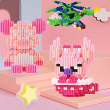 小颗粒积木玩具盲盒兼容乐高男女孩拼装摆摊小盒跨境批发拼装益智
