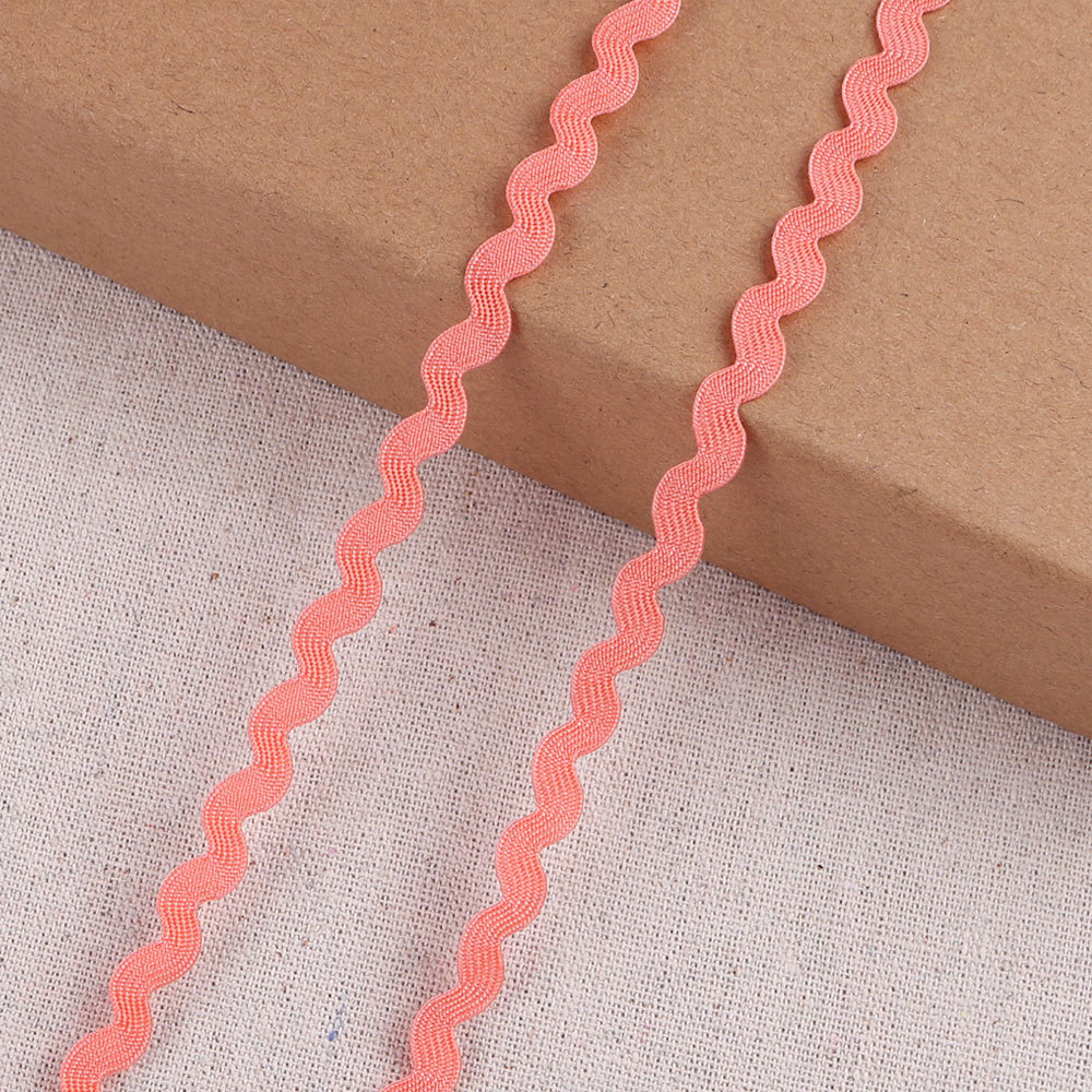 Cinta de polipropileno en S de 5mm, embalaje de regalo, cinta ondulada de color para el hogar, cinta de borde curvo al por mayor