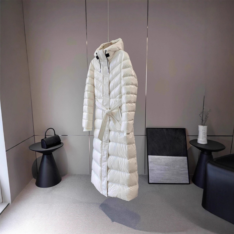 Walking down Comforter! ~Direct~Z! Jin Imported Nylon Duck down Belt down Jacket Extended One Piece Drop Shipping