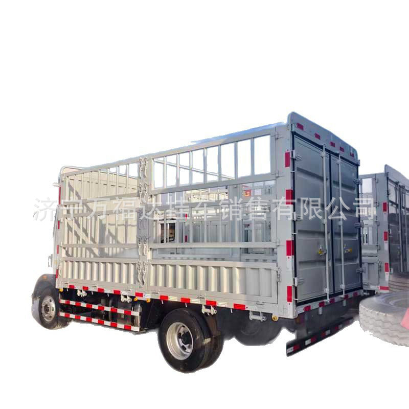 5.8m Semi-trailer box body with side rails, HOWO dump truck 9.6m High-side dump truck with side rails