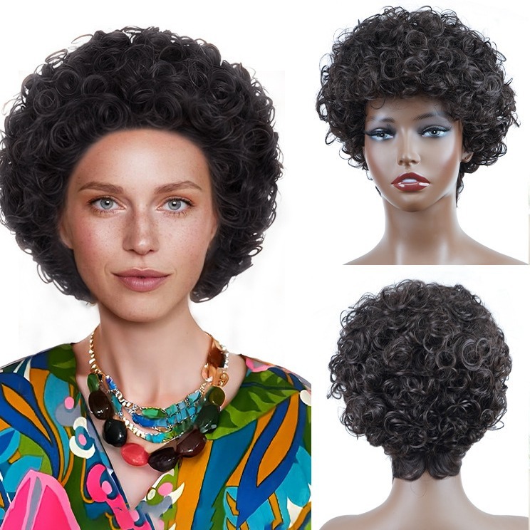 Europäische und amerikanische grenzüberschreitende Chemiefaser-Perücke, Hochtemperatur-Seiden-Locken-Mode, Retro-geschichteter, lockiger Rosen-Mesh-Mechanismus, volle Kopfbedeckung_voghion.com
